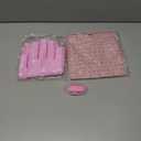 3-in-1 Stress-Free Dog Bathing Kit – Silicone Grooming Gloves, Suction Lick Mat, and Dental Brush – Complete Pet Spa Set for Anxious Dogs (Pink)