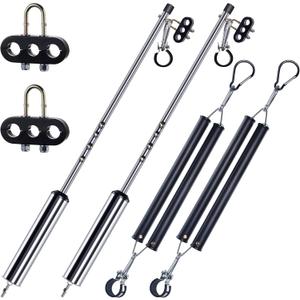 2PCS 40' Swivel Pogo Stick with 2PCS 16" Double Tender Spring Kit, 2PCS Pogo Stick with 16in Double Tender Spring