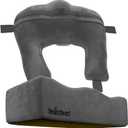 YESINDEED Brazilian Butt Lift Pillow + Back Support  Dr. Approved BBL Foam Pillow Set with Carry Bag, Comfortable & Firm Recovery Cushion for Post Surgery Sitting Relief, Lightweight & Portable, Grey