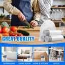 80 Counts 4 Gallon Small Drawstring Trash Bags, Small Garbage Bags Code a fit 10-15 Liter, 3.5-4 Gal Mini Trash Bag, White Trash Bin Liners for Home Office Kitchen Bathroom Bedroom