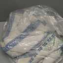 jinchan Linen Blend Boho Curtains for Living Room, 84 Inch Long Blue Printed on Beige Retro Farmhouse Bohemian Geometric Striped Drapes, Light Filtering Back Tab Curtains 2 Panels (50"W x 84"L (Pack of 2))