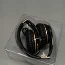 Wireless Bluetooth Headphones Over-Ear Foldable Headset HiFi Stereo, Deep Bass, Portable Wireless Headphones with Hidden Mic for Travel, Office & Home (Black)