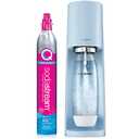 SodaStream Terra Sparkling Water Maker (Misty Blue) with CO2 and Dishwasher Safe Bottle
