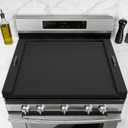 DUMOS Noodle Board Stove Cover with Handles, Wooden Stove Top Cover for Gas Electric Glass Stove, 22 x 29.5 inch(Black)