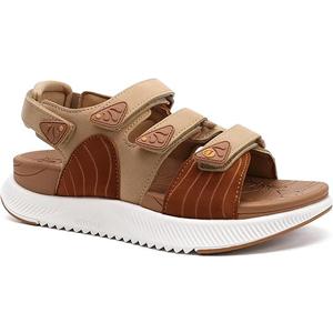 ONCAI Women's Walking Sandals with Arch Support Hiking Athletic Sandals Woman Outdoor Cushion Footbed Water Summer Thick Rubber Soles Sandalias Mujer Khaki/White Size 8