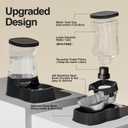Gardner Pet Automatic Dog Water Dispenser Gravity Stainless Steel Water Waterer Feeder, 100% BPA-Free Large Capacity Water Feeding Bowls for Medium & Large-Sized Dogs Cats Other Pets -(1 Gallon)
