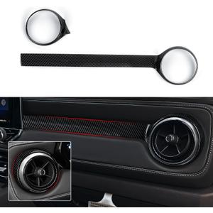 Car ABS Carbon Fiber Dashboard Side Air Outlet AC Vent Sticker Cover Interior Trim Decal for Chevrolet Colorado 2023 2024 2025 2026 Accessories (Outer Ring)