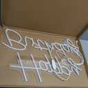 22" x 14.5" Happy Birthday Neon Sign for Backdrop, LED Happy Birthday Light Up Sign, USB Powered Dimmable Neon Light for Birthday Party Decorations, Wall Decor, Warm White
