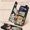 Shorogyt for Moto G 5G 2024 Wallet Case with Card Holder - Designer Mushroom Skull Pattern Kickstand Magnetic Clasp Back Flip Folio Leather Phone Cases for Women Men Girls for Moto G 5G 2024