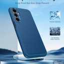 FNTCASE for Galaxy A17/A16 5G Phone Case - Samsung A17 Military Grade Drop Protection, 14ft Drop Tested, Screen Protector Included, Anti-Slip Matte Textured, TPU+PC Dual Layer Shockproof Cover (Blue)