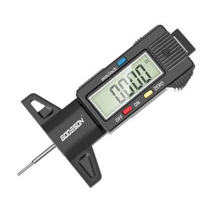 GODESON Digital Tyre Tread Depth Gauge UK,0-25.4 Mm Inch Tyre Guage Digital with Large LCD Display and Tire Tread Depth Measuring Tool for Cars,Trucks,Moto (1 Pack)