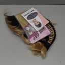 TISHINING Short Ombre Blonde Curly Wig with Bangs Fluffy Layered Blonde Pixie Cut Wigs for White Women Natural Wavy Synthetic Hair Replacement Wig