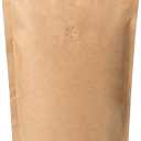 Natural Kraft Paper Stand Up Ziplock Coffee Bags High Barrier with OneWay Valve & Resealable Zipper, 12 oz (0.75 lb / 300-340 g), Pack of 100