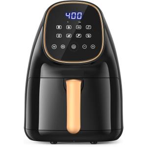 Air Fryer 2.2 QT Digital Airfryer 8-in-1 Small Air Fryers Cooker with Customizable Temperature 60 Minute Timer Nonstick Tray Hot Air Oven Mini Freidora de Aire Easy to Use Compact Cooker 1000W