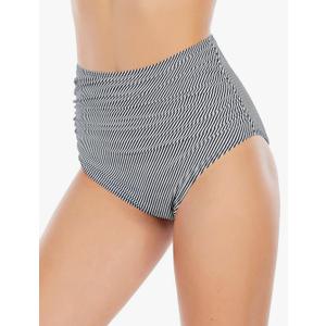 American Trends High Waisted Bikini Bottoms Ruched Tummy Control Swimsuits Bottoms Sexy Swim Bottom Bathing Suits for Women,XL