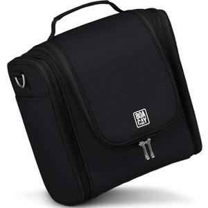 BOACAY Extra Large Hanging Travel Toiletry Bag for Women and Men, Makeup Bag, Bathroom & Shower Organizer Kit for Accessories, Cosmetics, Essentials ((X-Large) Sapphire Black - Gray Interior) BOACAY Extra Large Hanging Travel Toiletry Bag for Women and Men, Makeup Bag, Bathroom & Shower Organizer Kit for Accessories, Cosmetics, Essentials ((X-Large) Sapphire Black - Gray Interior)