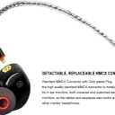 in Ear Monitor Headphones, HiFi Stereo IEM Earphones, Dynamic Dual Driver Wired Earbuds with Detachable Cable, Noise Canceling Headset for Singers Musicians Drummers Audiophile (Carbon Fiber)
