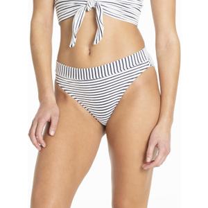Cyn & Luca Women's Standard Terry Stripe Tie Side (Large, Navy/White)