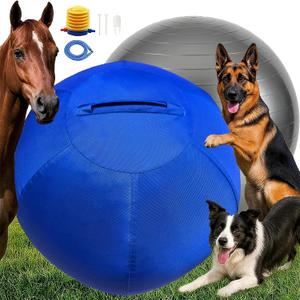 Herding Ball for Dogs, 22" Herding Ball, Thickened and Durable Explosion-Proof Material, Suitable for Australian Shepherds, Cattle Dogs, Border Collies, and Medium to Large Dog Breeds, Blue