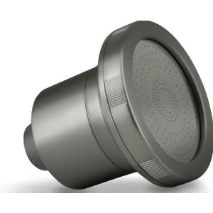 Filtered Shower Head - High-Pressure Showerhead with Water Filter System | Ideal for Hair and Skincare | Shower Water Filter System | Improve Beauty and Personal Care Routine (Brushed grey)