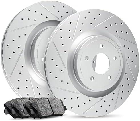 R1 Concepts Rear Brakes and Rotors| Hardware Included| Rear Ceramic Brake Pads and Rotors Kit| Fits 2006-2008 BMW 750i, 750Li; 2005-2006 BMW 760i; 2005-2008 BMW 760Li