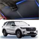 300T Thickened Automotive Glass Sunshade and Comes with Storage Bag,Keep Car Interior Cool,Universal Windshield Sun Shade Fit for Cars,Trucks,SUVs (L: 57.08 * 31.5 inch)