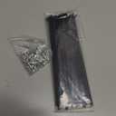 Goucrro 13G Bicycle Spokes 2.3mm Steel 70-300mm Bike Spokes Black Wheel Spokes with Nipples for Mountain Bike E-bike Tricycle Wheels(Black,13G-150mm)