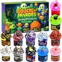 Funewest Slime Advent Calendar for Teen Girls, 24 Days Christmas Countdown with Cute Slime Kit, Xmas Stocking Stuffer Holiday Gifts for Kids Boys Toddlers