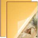 Gold Mirror Acrylic Sheet - 12x16 inches, 2 Pieces | 1/8" Thick Reflective Plexiglass for Crafting, Signage, DIY Projects (30X40 cm)