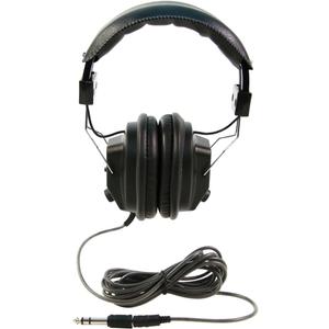 Califone 3068AV Switchable Stereo/Mono Over-Ear Headphones, 3.5mm and Adapter Plug, Black