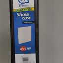 Avery Economy Showcase View 3 Ring Binders 1.5 Inch Slant Rings, Black Binder, Ideal for Organization, Office Use (19650)