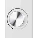 Azoula Zigbee 3.0 Rotary Dimmer Switch - Smart Adaptive Operation Without or with Neutral Wire, Compatible with Alexa, Google Home and HomeKit, Premium Glass Panel