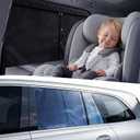 Nmoiss [2026 Upgraded] Car Window Shades for Baby [Skin-Friendly Blackout Layer] (2 Pack) 99% UV-Blocker Protection Side Window Curtains Roll Windows Down Privacy Full Covers/Half Shade Options