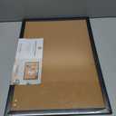 U Brands Cork Bulletin Board, 17" x 23", Black Wood Frame