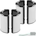 360 Combi H13 + Activated Carbon Filter For Dyson HP1 HP2 TP09 TP07 TP06 TP04 TP10 TP7A HP04 HP06 HP07 HP09 HP10 HP4A HP7A PH01 PH02 PH03 PH04 PH3A DP04 PC1 PC2,2-in-1 Replacement Filters, 2 Pack