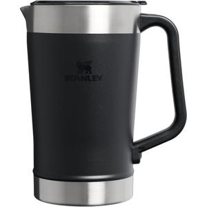 Stanley Stay-Chill Pitcher 64 oz | Cold Water, Beer, and Drink Pitcher with Lid | Large Capacity Durable Beverage Container with Handle | Insulated Stainless Steel | BPA-Free | Charcoal Glow