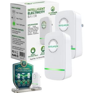 Electricity Saving Box Energy Power Savings Device to Reduce Electric Bill Power Energy Electricity Factor Saver Smart Intelligent Plug in Home Office Surge Protector Strips Voltage Outlet