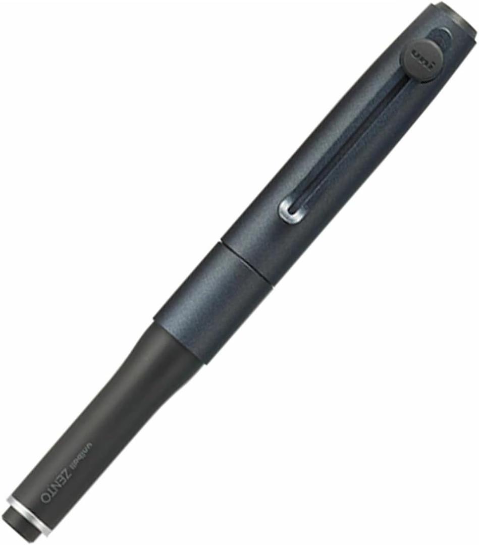ZENTO Signature Model Metallic Black Ballpoint Pen 0.5mm Ink Color Black UBZH05M.24 With Original Stylus Ballpoint Touch Pen