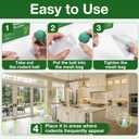 Mouse Rodent Repellent, 25 Pack Peppermint Oil Mouse Repellent Balls for Rats Mice Deterrent, Natural Mouse Traps for Indoor Outdoor Use, Keep Rodents Away from Garden and Home, Family & Pet Safe 02