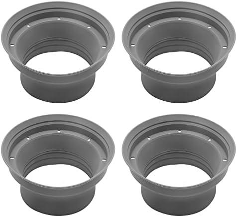 RECOIL SPB65K 4 Pack Foldable Silicone 6.5” Car Speaker Baffle Kits, for Sound Quality Improvement and Speaker Protection, Four Pieces