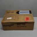 WOPITUES Wood Floating Shelves Set of 6, Shelves for Wall Decor, Farmhouse Shelf for Bedroom, Bathroom Storage Shelves, Book Shelves for Living Room-Black (16.5 Inch)