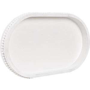 MAONAME Wood Serving Tray, Farmhouse Wooden Tray for Coffee Table, Oval Beaded Trays, White Decorative Trays for Living Room, Kitchen, 15" X 9" X 1.2"