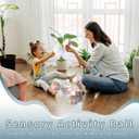 3 x Sensory Activity Board Upgraded- 3D Sensory Activity Ball,Stress Relief Toy,Silicone Fidget Toy for Stress Relief,Anxiety,Autism,ADHD,Kids 3+ & Adults,with Travel Storage Bag & 16 Strings(Matte White)