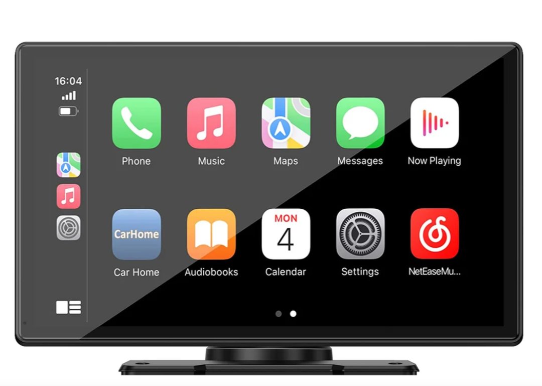 RC07 9''Car Stereo Wireless Apple Carplay & Android Auto with 2.5K Dash Cam & 1080P Backup Camera, Mirror Link and GPS