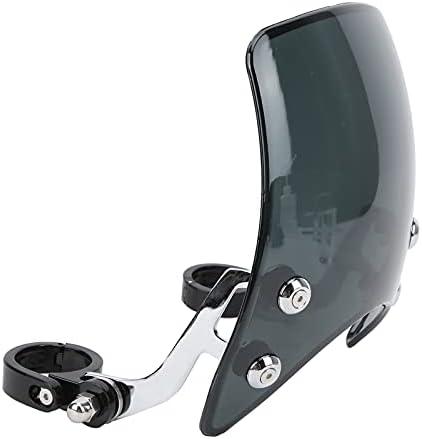 Universal Motorcycle Windshield - 180 Adjustable Wind Deflector, Retro Headlight Fairing