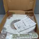Bemis Rise 4.5" Raised Toilet Seat with Support Handles, Hinges Never Loosen, Fits Round and Elongated