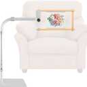 Adjustable Workstand Compatible with Lowery Side Clamp, Rotating Needlepoint Stand, Heavy Duty Metal, Fits Q‑Snap