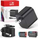 Switch 2 Charger with 6.6FT(2M) Charging Cable - 60W AC Power Adapter Support 4K TV Dock Mode, Power Supply 20V/3A Fast Cord for Switch/OLED/Lite&Steam Deck - Original Quality, Xbox 360 Console(6.6FT)