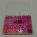 570pcs Acrylic Rose Red Beads - Assorted Pastel Candy Color for Bracelets, Necklaces & DIY Crafts