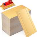 200 PCS Mini Cake Boards, 5  2.8 Inch Small Rectangle Cake Boards, Golden Cardboard Mousse Cakes Base, Rectangular Cupcake Dessert Paper Plates for Party Wedding Birthday Catering Restaurant